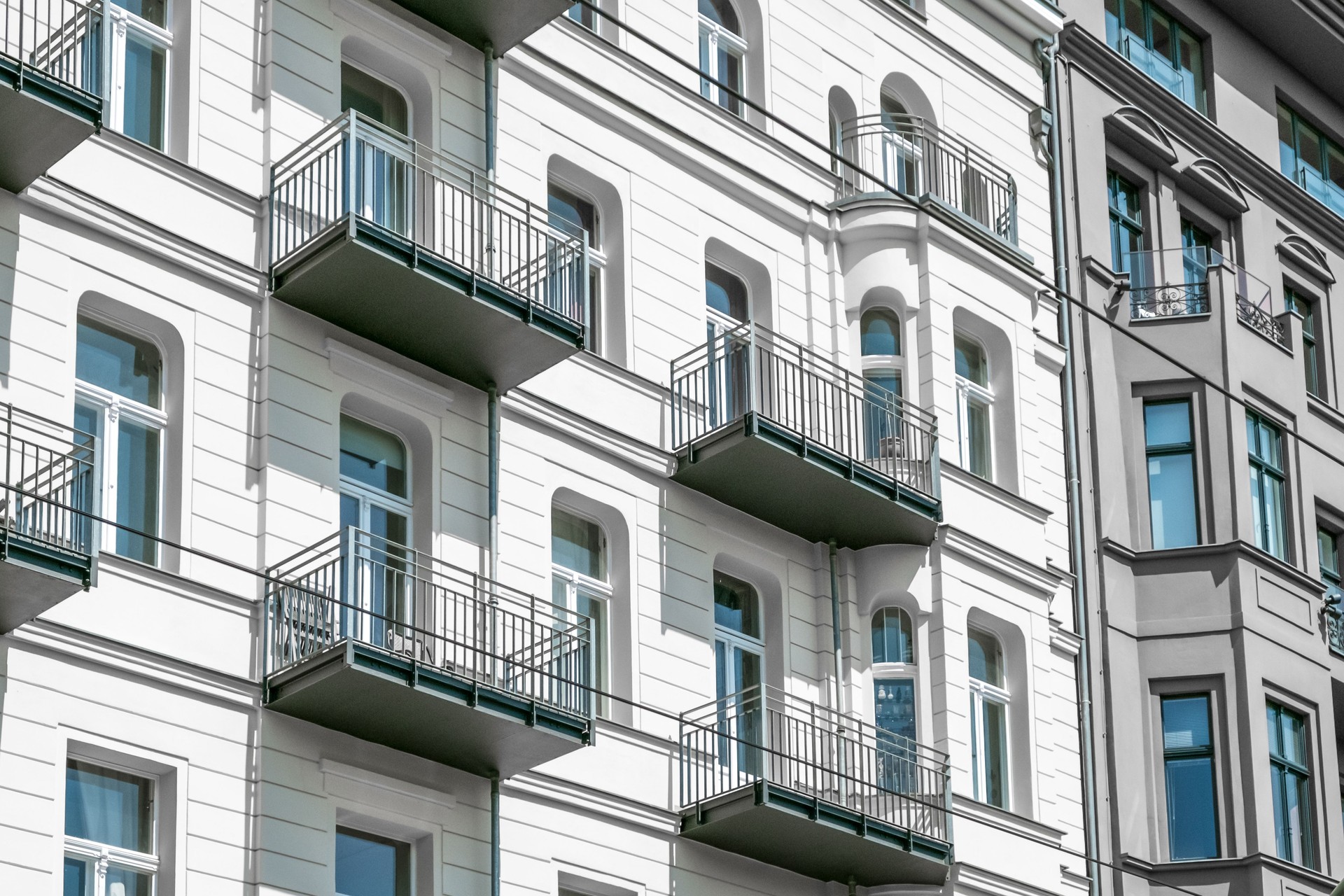 Wohnungsbaufassade Berlin,
